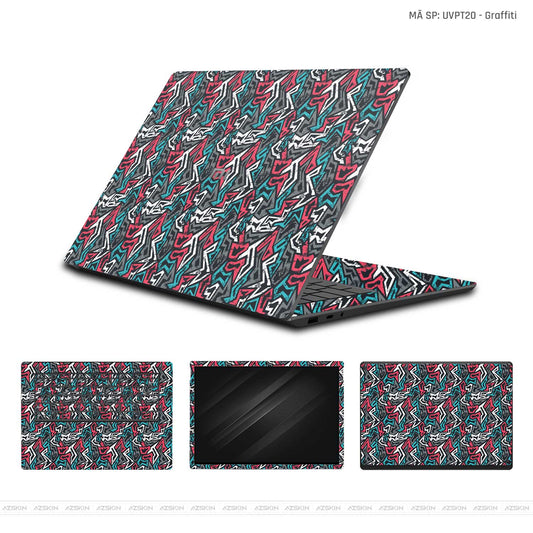 Dán Skin Laptop Xiaomi Vân Nổi Graffiti 04 | UVPT20