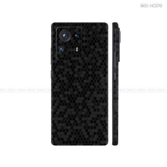 Dán Skin Điện Thoại Xiaomi Mi Mix Series Màu Đen Tổ Ong | HC070