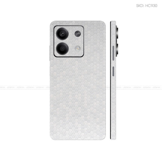 Dán Skin Điện Thoại Xiaomi Redmi 13 Series Màu Bạc Tổ Ong | HC930