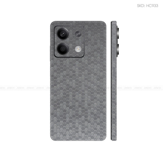 Dán Skin Điện Thoại Xiaomi Redmi 13 Series Màu Xám Tổ Ong | HC933