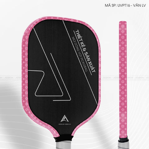 Miếng Dán Viền Vợt Pickleball Skin Vân Nổi LV Hồng | UVPT16