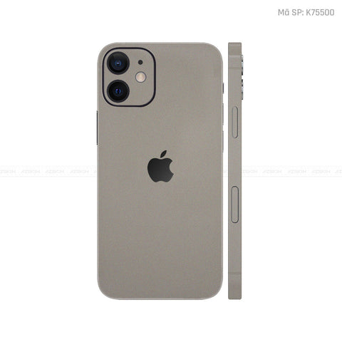 Dán Skin IPhone 12 Series Màu Titanium | K75500
