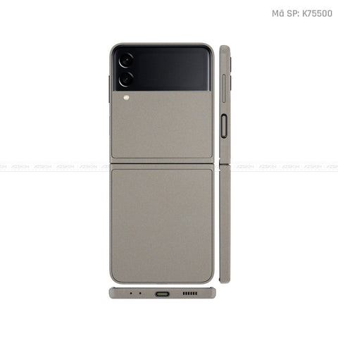 Dán Skin Galaxy Zflip4 Màu Titanium | K75500