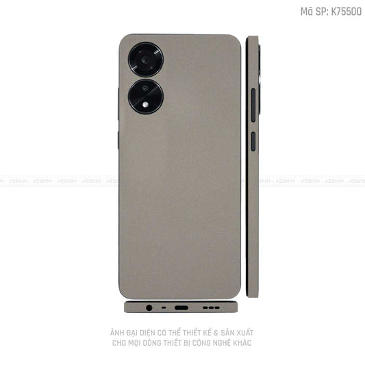 Miếng Dán Skin Điện Thoại OPPO A Series Màu Titanium | K75500