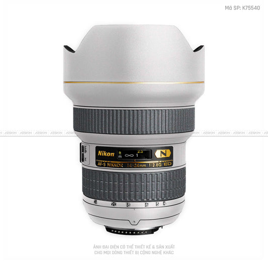 Dán Skin Ống Kính Nikon Màu Trắng | K75540