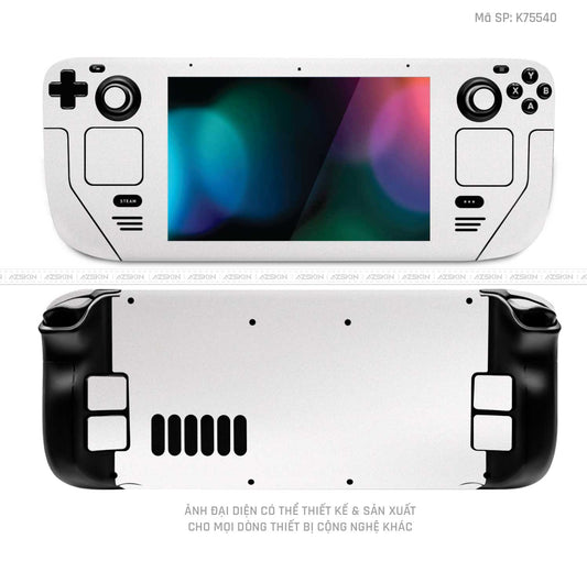 Dán Skin Máy Chơi Game Steam Deck Màu Trắng Ngọc Trai | K75540
