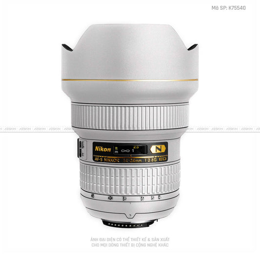 Dán Skin Ống Kính Nikon Màu Trắng | K75540