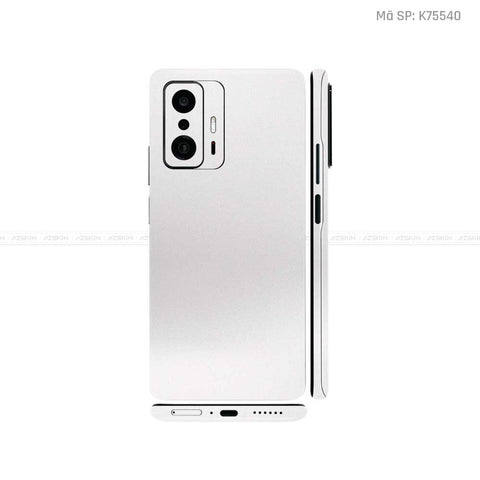 Dán Skin Xiaomi 11 Series Màu Trắng Nhũ | K75540