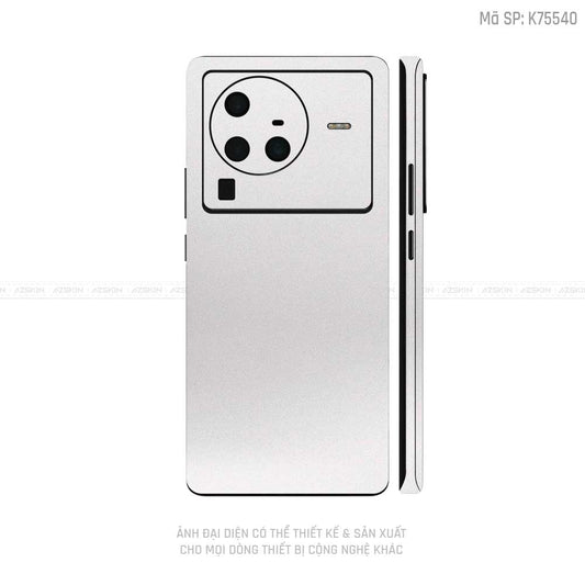 Dán Skin Vivo X Series Màu Trắng Sứ | VN10