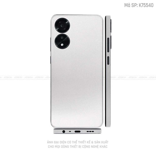 Miếng Dán Skin Điện Thoại OPPO A Series Màu Trắng | K75540