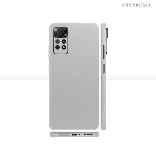 Dán Skin Xiaomi Redmi Note 11 Series Màu Bạc Nhám | K75548
