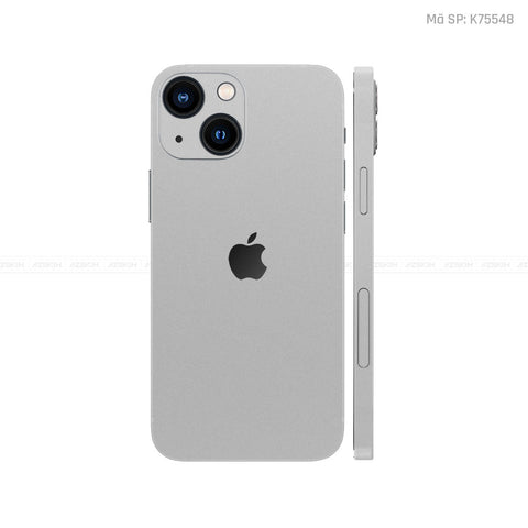 Dán Skin IPhone 13 Series Màu Bạc | K75548