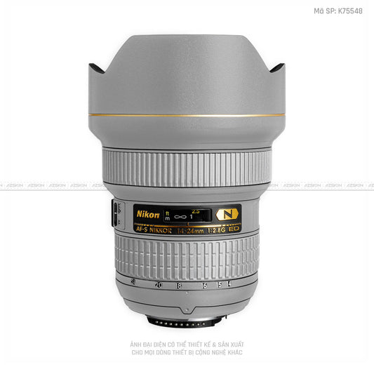 Dán Skin Ống Kính Nikon Màu Bạc | K75548