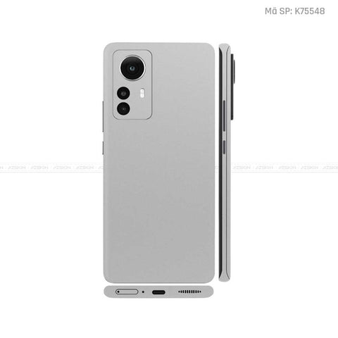 Dán Skin Xiaomi 12 Series Màu Xám | K75548