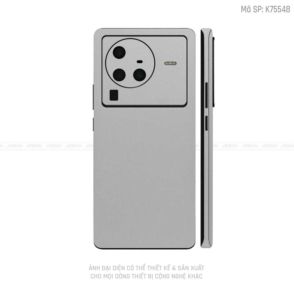 Dán Skin Vivo X Series Màu Bạc  | K75548