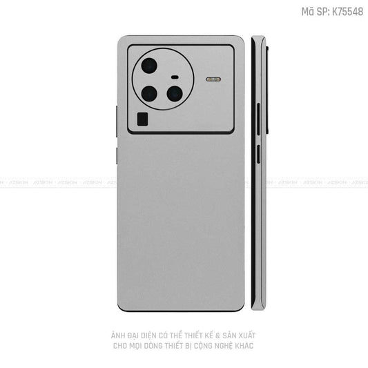 Dán Skin Vivo X Series Màu Bạc  | K75548