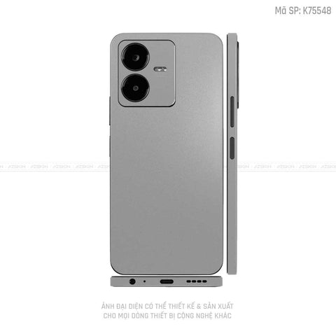 Dán Skin Vivo Y Series Màu Bạc  | K75548
