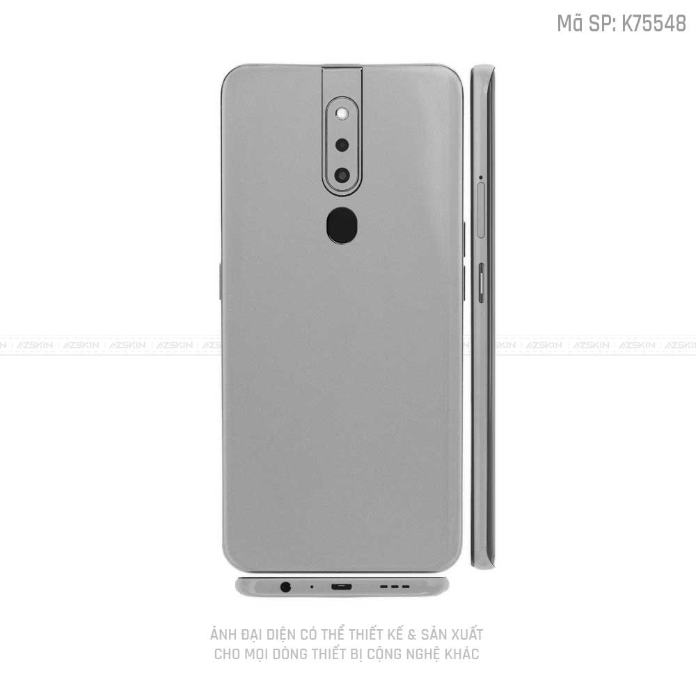 Miếng Dán Skin Điện Thoại OPPO F Series Màu Bạc Nhôm | VN02