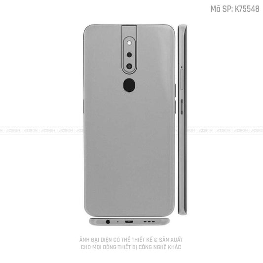 Miếng Dán Skin Điện Thoại OPPO F Series Màu Bạc Nhôm | VN02