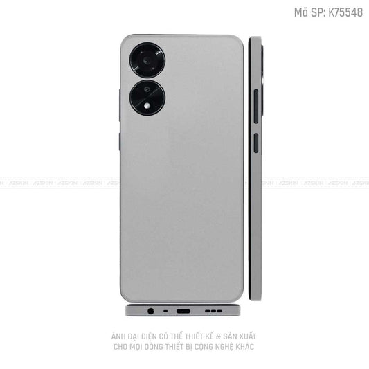 Miếng Dán Skin Điện Thoại OPPO A Series Màu Trắng | K75548
