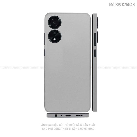 Miếng Dán Skin Điện Thoại OPPO A Series Màu Trắng | K75548