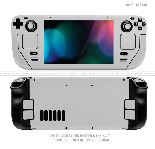 Dán Skin Máy Chơi Game Steam Deck Màu Bạc | K75548