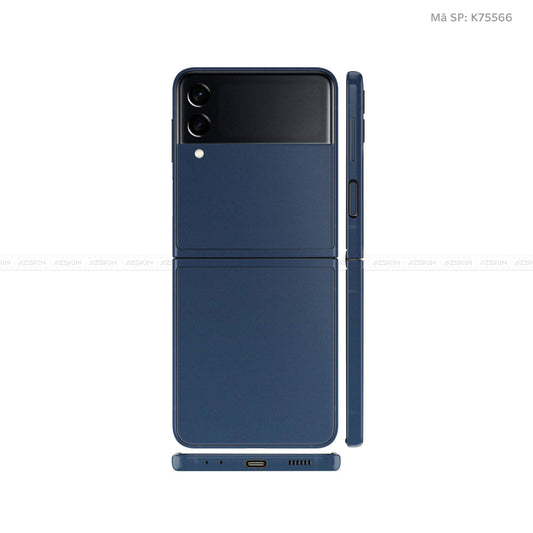 Dán Skin Galaxy Zflip4 Đổi Màu Xanh Tím Than | K75556