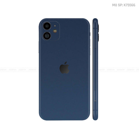 Dán Skin IPhone 11 Series Đổi Màu Xanh Tím Than | K75566