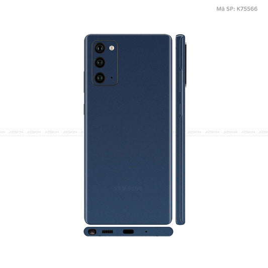 Dán Skin Galaxy Note 20 Series Màu Xanh Tím Than | K75566