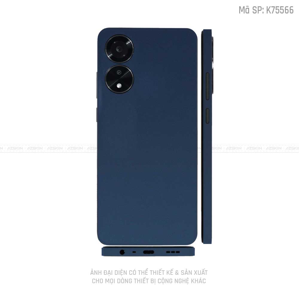 Miếng Dán Skin Điện Thoại OPPO A Series Màu Xanh| K75566