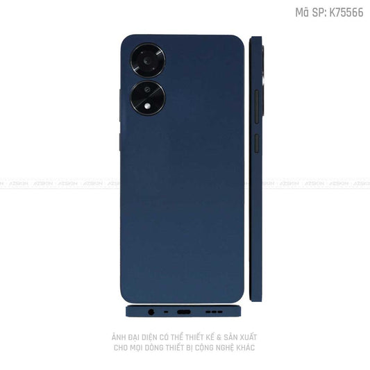 Miếng Dán Skin Điện Thoại OPPO A Series Màu Xanh| K75566