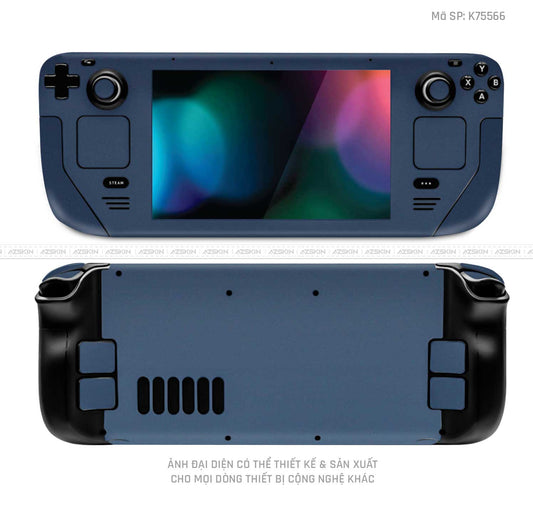 Dán Skin Máy Chơi Game Steam Deck Màu Xanh Blue | K75566