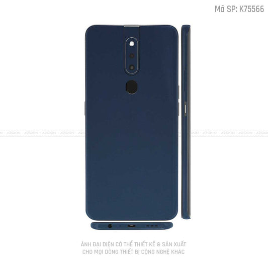 Miếng Dán Skin Điện Thoại OPPO F Series Màu  Xanh Tím Than | VN15