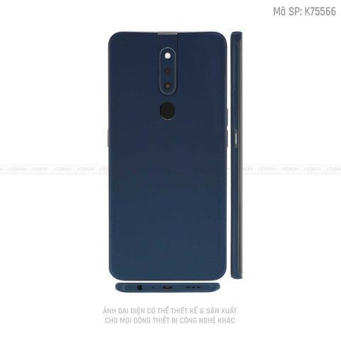 Miếng Dán Skin Điện Thoại OPPO F Series Màu  Xanh Tím Than | VN15