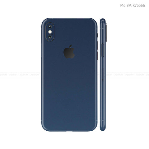 Dán Skin IPhone X Series Đổi Màu Xanh Tím Than | K75566