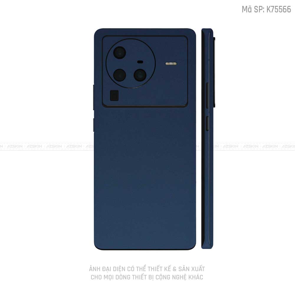 Dán Skin Vivo X Series Màu  Xanh Tím Than | VN15