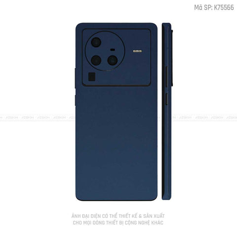 Dán Skin Vivo X Series Màu  Xanh Tím Than | VN15