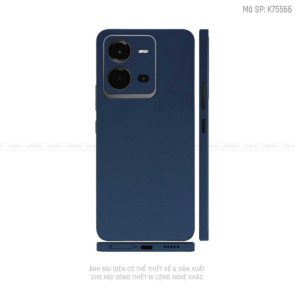 Dán Skin Vivo V Series Màu  Xanh Tím Than | VN15