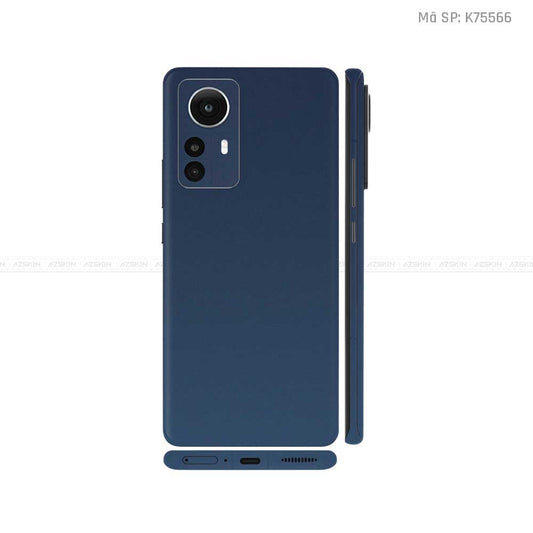 Dán Skin Xiaomi 12 Series Màu Xanh Tím | K75566