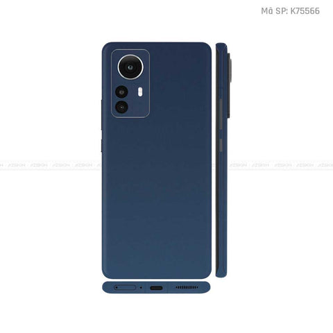 Dán Skin Xiaomi 12 Series Màu Xanh Tím | K75566