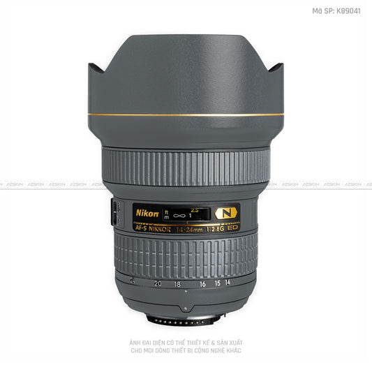 Dán Skin Ống Kính Nikon Màu Xám Xi | K89041