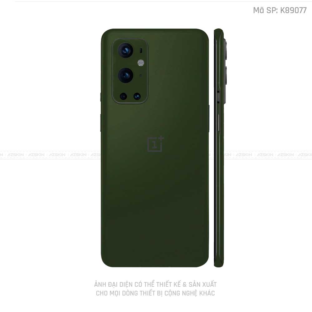 Dán Skin 3M/Oracal Oneplus 8/9 Series Màu Xanh Rêu | K89077