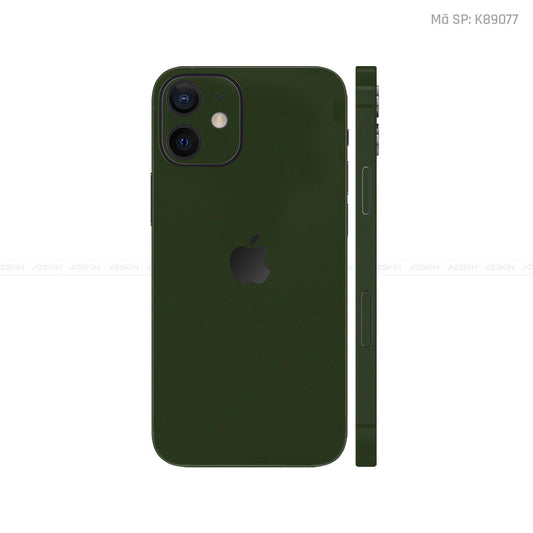 Dán Skin IPhone 12 Series Đổi Màu Xanh Rêu