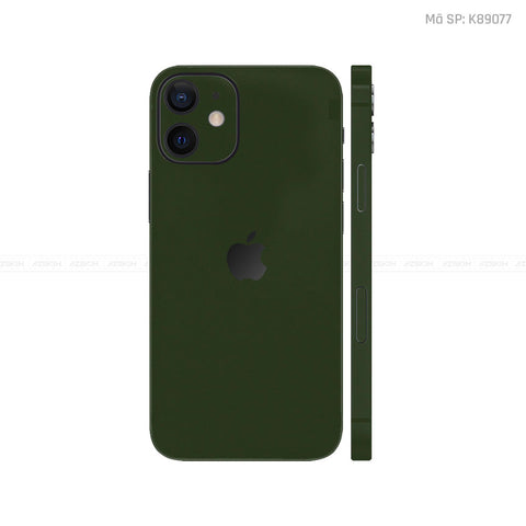 Dán Skin IPhone 12 Series Đổi Màu Xanh Rêu