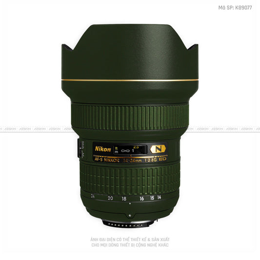 Dán Skin Ống Kính Nikon Màu Xanh | K89077