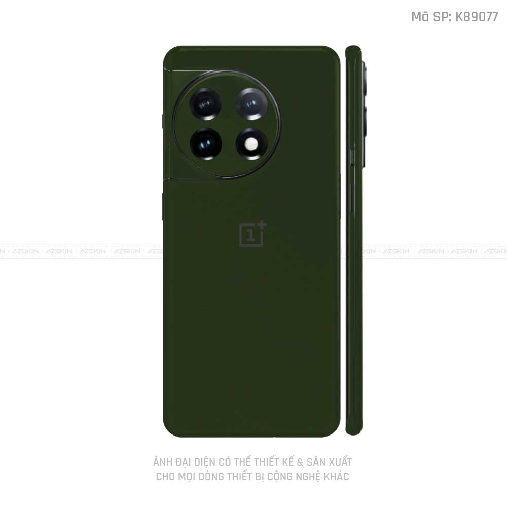 Dán Skin Oneplus 12 Series Màu Xanh Rêu | K89077