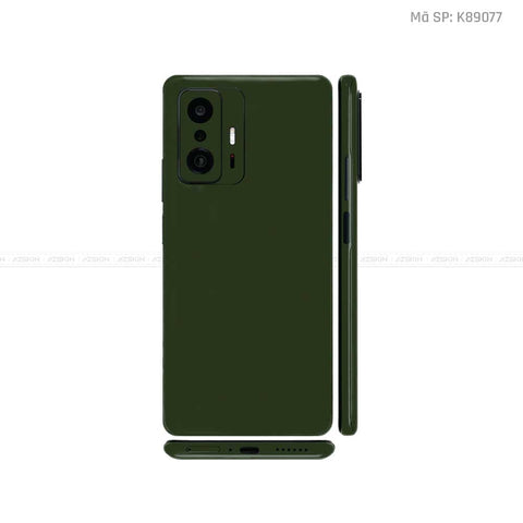 Dán Skin Xiaomi 11 Series Màu Xanh Rêu | K75566