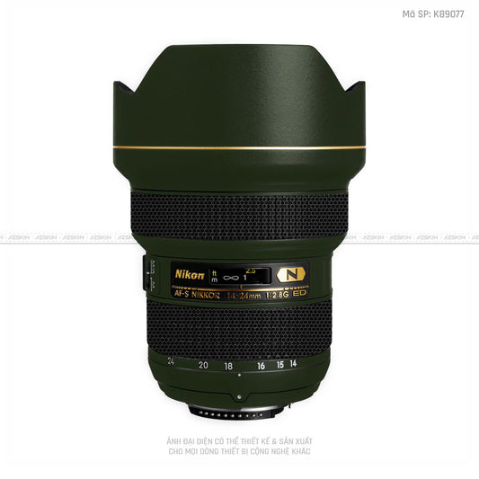 Dán Skin Ống Kính Nikon Màu Xanh | K89077
