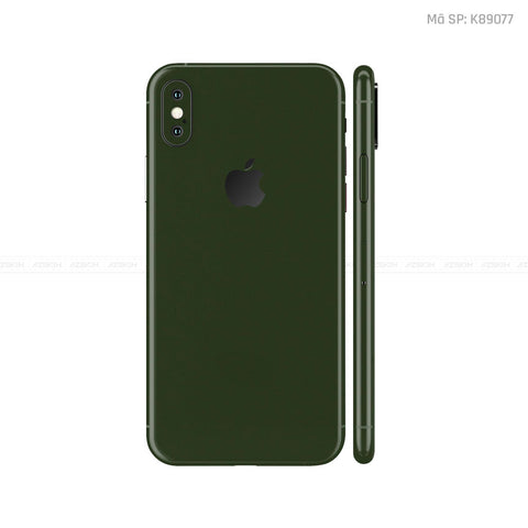 Dán Skin IPhone X Series Đổi Màu Xanh Rêu | K89077
