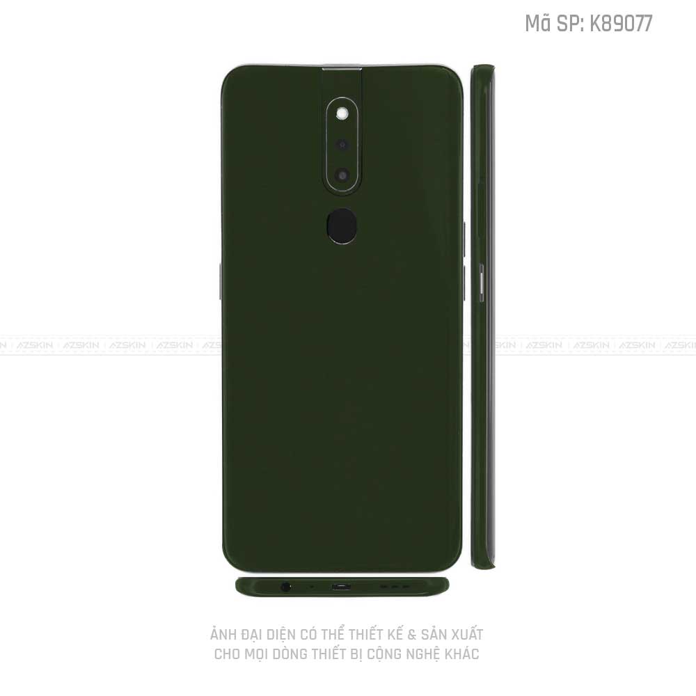 Miếng Dán Skin Điện Thoại OPPO F Series Màu Xanh Lục | VN07